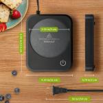 VOBAGA Coffee Mug Warmer for Desk with Auto Shut Off & 3-Temp Settings, Coffee Cup Warmer with Smart Safety Alert Home Office Accessory, Perfect for Coffee, Tea, Milk (Mug for Display)