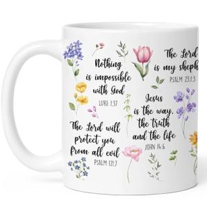 Affordali Mother Day Christian Gifts for Women, Christian Coffee Mugs for Women with Bible Verse, Religious Coffee Mugs, Biblical Inspirational Mug for Friends in Faith, Mom, Grandma, Sister