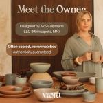 MORA Ceramics Large Tea Mug with Loose Leaf Infuser and Ceramic Lid, 18 oz, Portable, Microwave, Dishwasher Safe, Tall Coffee Cup - Rustic Matte Ceramic Glaze, Modern Herbal Tea Strainer, Oat