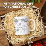 Affordali Mother Day Christian Gifts for Women, Christian Coffee Mugs for Women with Bible Verse, Religious Coffee Mugs, Biblical Inspirational Mug for Friends in Faith, Mom, Grandma, Sister