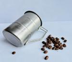 Bimliv Bamboo Textured Tumbler | Uninsulated Stainless Steel Cup with Handle | Lightweight, Break Resistant Metal Mug for Coffee, Beer & Outdoor Drinking | Refrigerator Safe