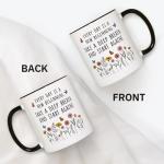 Petalsun New Beginnings Gifts for Women- Inspirational Motivational Mug with Flowers & Butterfly- Divorce, Breakup, New Job, Farewell Gifts for Women Friends Daughter Sister Coworker, 11oz