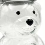 Krewchton （2 glasses） Bear Cup Bear Straw Cup, Cute Bears Glass Cup with Straw, 500ml Reusable Glass Tumbler with Lid for Iced Coffee, Milk Tea, and Cocktails, Dishwasher Safe (pink(2 glasses))