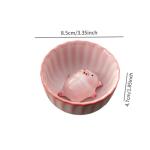 ＫＬＫＣＭＳ Ceramic Tea Cup Miniature Figurine with Tea Pet Adornment Collectible Piggy Statue Kung Fu Teacup for Restaurant Decoration, 120 ml