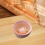 ＫＬＫＣＭＳ Ceramic Tea Cup Miniature Figurine with Tea Pet Adornment Collectible Piggy Statue Kung Fu Teacup for Restaurant Decoration, 120 ml