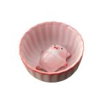 ＫＬＫＣＭＳ Ceramic Tea Cup Miniature Figurine with Tea Pet Adornment Collectible Piggy Statue Kung Fu Teacup for Restaurant Decoration, 120 ml