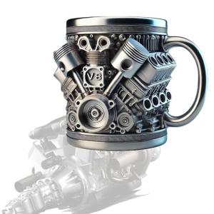 V8 Engine Coffee Mug for Car Lovers