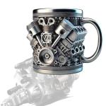 V8 Engine Coffee Mug for Car Lovers