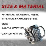 V8 Engine Coffee Mug for Car Lovers