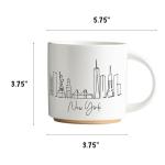 Skyline Ceramic Coffee Mug - 15 oz Elegance