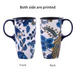 DUSVALLY 17oz Ceramic Travel Mug with Lid