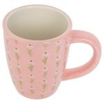 Ceramic Coffee Mug – Classic Pink Daisy Design