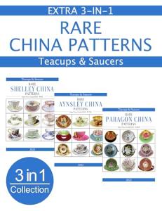 3-in-1 Rare China Pattern Teacup Collection