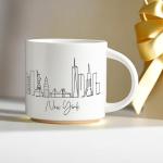 Skyline Ceramic Coffee Mug - 15 oz Elegance