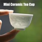 Mini Dragon Design Ceramic Tea Cups - Set of 2