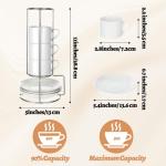 Stackable Porcelain Espresso Cups with Saucers