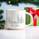 Skyline Ceramic Coffee Mug - 15 oz Elegance