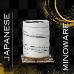 Japanese Tea Cups with Bamboo Coasters - Set of 2