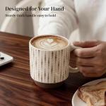 DOWAN Stackable Ceramic Coffee Mug Set of 4