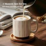 DOWAN Stackable Ceramic Coffee Mug Set of 4