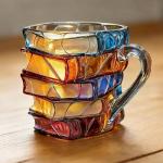 3D Painted Book Mug for Book Lovers