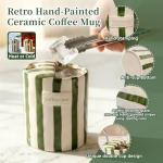 Hand-Painted Ceramic Coffee Mug with Sip Hole