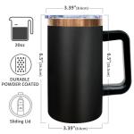 20 oz Insulated Stainless Steel Travel Coffee Mug