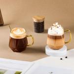 LOOFORE Double Wall Glass Coffee Mugs - Set of 2