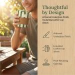 Vintage Green Ceramic Espresso Coffee Mug