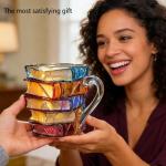 3D Painted Book Mug for Book Lovers