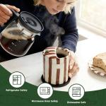 Hand-Painted Ceramic Coffee Mug with Sip Hole