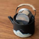 Elegant Chinese Tea Set with Teapot, Cups, Tray