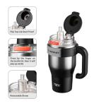 Stylish 27 oz Insulated Tumbler with Handle