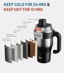 Stylish 27 oz Insulated Tumbler with Handle