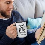 Funny Brain Boosting Coffee Mug for Gift