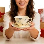 Vintage Floral Tea Cup and Saucer Set