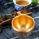 Vintage Copper Dragon Pattern Kung Fu Teacup
