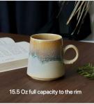 15oz Vintage Japanese Ceramic Coffee Mug