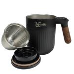 Insulated Tea Infuser Cup with Lid and Handle