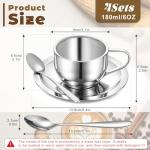 4 Pack Insulated Stainless Steel Coffee Cups