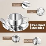 4 Pack Insulated Stainless Steel Coffee Cups