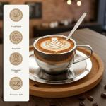 4 Pack Insulated Stainless Steel Coffee Cups