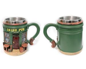 Vintage Irish Pub Mug - 3D Collectible Design