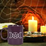 Purple Triple Moon Gothic Coffee Mug