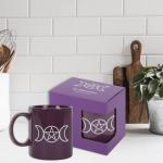 Purple Triple Moon Gothic Coffee Mug