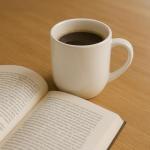 Set of 6 White Stoneware Coffee Mugs