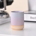 Set of 2 Handle-less Ceramic Tea Cups