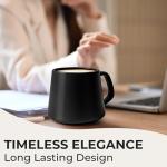 MIAMIO Set of 4 Large Ceramic Coffee Mugs