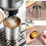 Set of 4 Double-Walled Stainless Steel Mugs