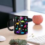 Funny Dinosaur Ceramic Coffee Mug - 11 oz Gift
